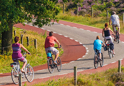 Family Biking Riding