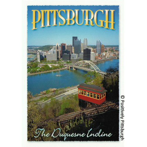 Pgh & the Duq. Incl. Vertical Postcard