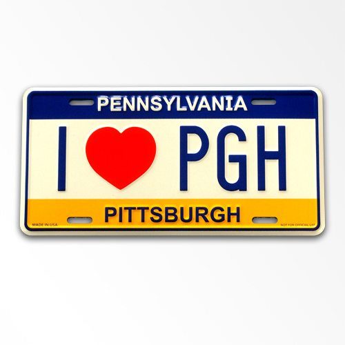 Pittsburgh Vehicle License Plate