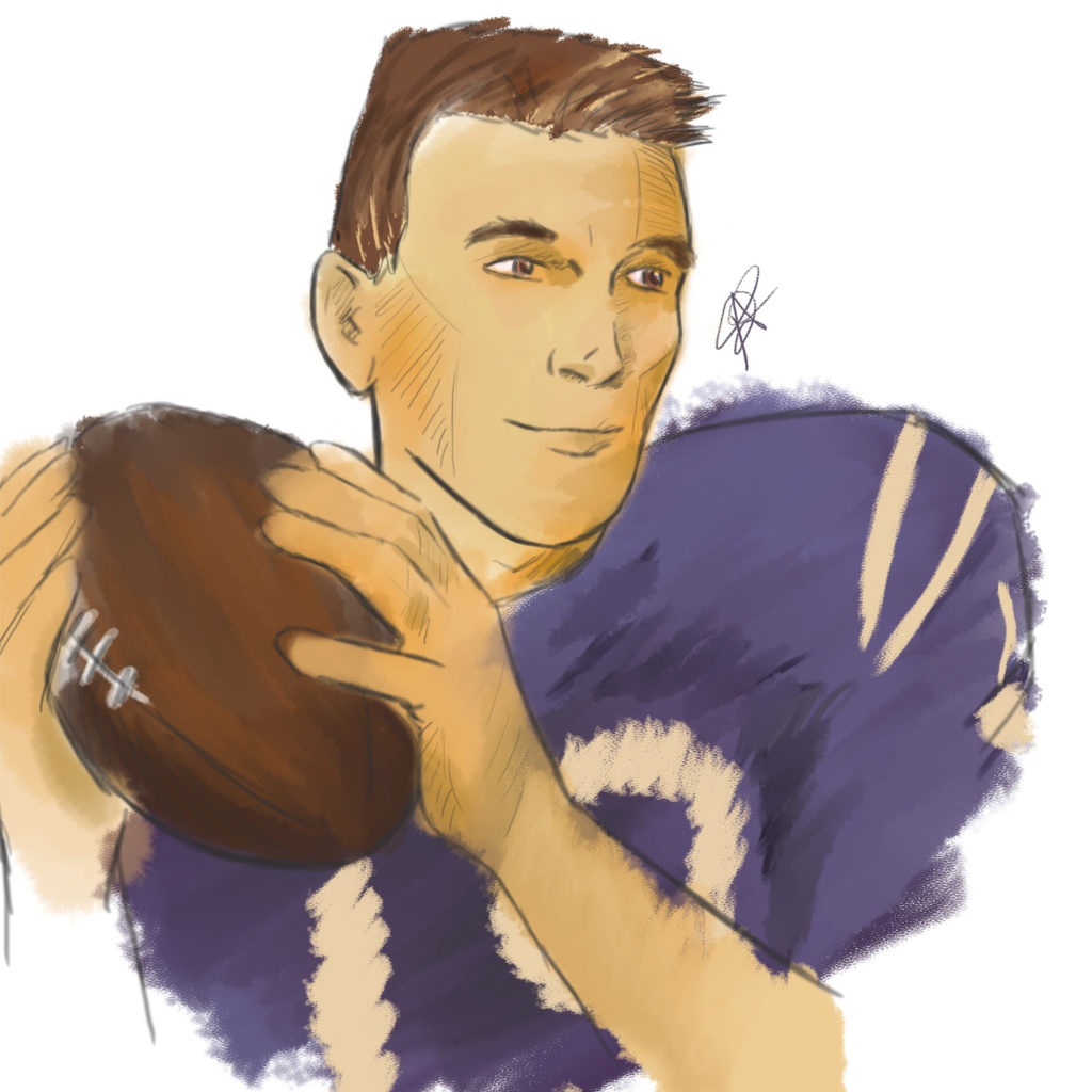 Painting honors Western Pennsylvania's Hall of Fame quarterbacks