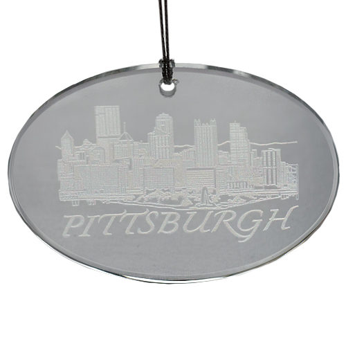 Pittsburgh Etched Glass Ornament