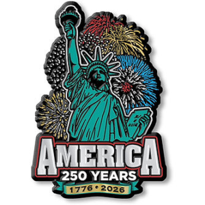 ifsixwasnineアメリカ国旗デザイン タンクトップ USA Liberty Fireworks 250th Anniversary Magnet - Positively Pittsburgh